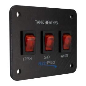 RP-1043 RECPRO Rv Toggle Switch Tank Control Panel Gang Pad