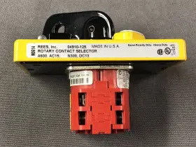 04910-125 REES Rotary Contact Selector Switch Pos Poles Lock #3