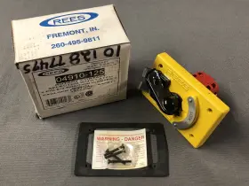 04910-125 REES Rotary Contact Selector Switch Pos Poles Lock