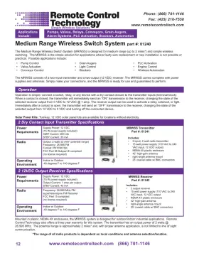 0124 REMOTE CONTROL TECHNOLOGY Wireless Switch #2