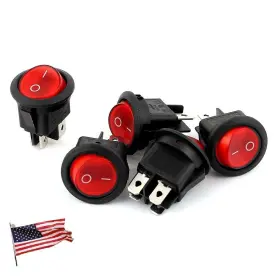 4350152075 ROCKER SWITCH Ac Dpst Pins Round Boat