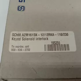 12RKA-110 SCHMERSAL Azm Safety Interlock Switch #2