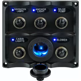 424627-1 SEA-DOG Water Toggle Switch Panel Led Power Socket