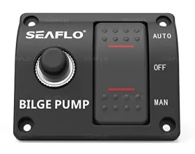 647336947526 SEAFLO Bilge Pump Panel Rocker Switch Automatic