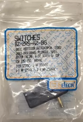 BZ-2RS-A2-BG SELECTA Overtravel Plunger Switch Spdt