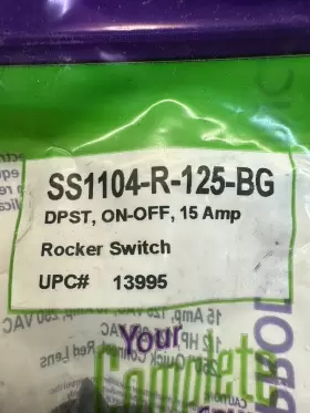 SS1104-R-125-BG SELECTA Rocker Switch Dpst #2