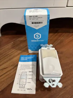 SWX-101-WH SENSORWORX Wall Switch Occupancy Sensor