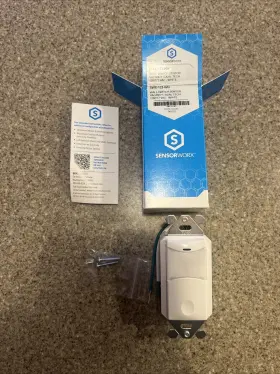 SWX-123-WH SENSORWORX Wall Switch Occupancy Sensor Dual