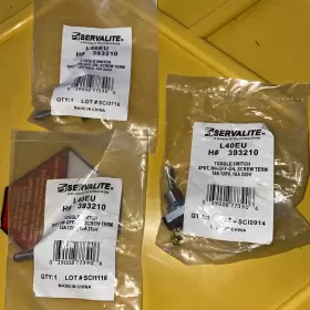 L40EU-H-393210 SERVALITE Toggle Switch Spdt Term