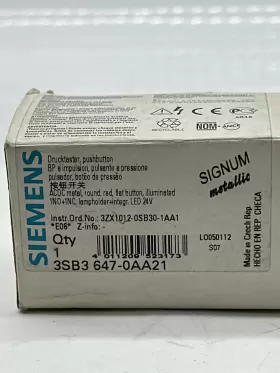 3SB3 SIEMENS Pushbutton #2