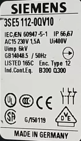 3SE5 SIEMENS Safety Position Switch #2