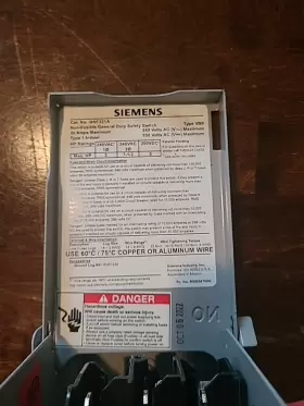 GNF221LLA SIEMENS Safety Switch General Fusible Amp #3