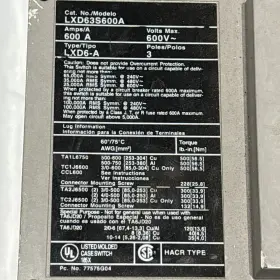 LXD6-A SIEMENS Sentron Pole Switch Amp #2