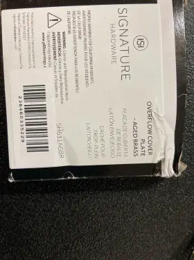 SH631ORB SIGNATURE HARDWARE Solid Plate