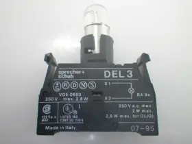 DEL3 SPRECHER SCHUH Incandescent Lamp Module Bulb Barelyused