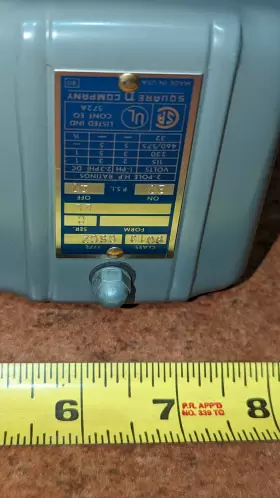 9013GSG-2 SQUARE D Pressure Switch Close #3
