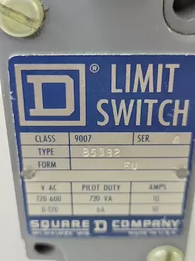 B53B2 SQUARE D Limit Switch #2