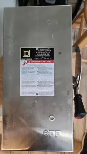 H321DS SQUARE D Safety Switch #2