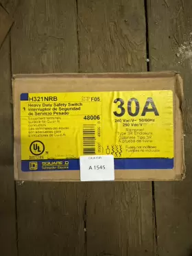 H321NRB SQUARE D Safety Switch Vac Vdc