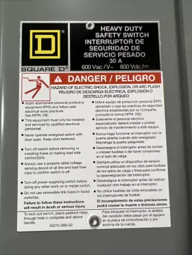 H361NAWK SQUARE D Safety Switch #2