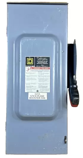 HU363 SQUARE D Safety Switch Pole Volt Amp