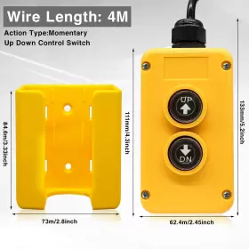 445022595593 TAISS Wires Dump Trailer Remote Control Switch #2