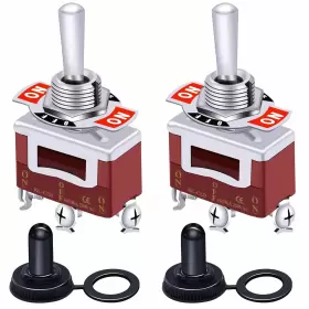 794163166177 TAISS Momentary Toggle Switch Spdt Terminal