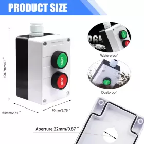 HB2-START TAISS Momentary Push Switch Sign Ac #2