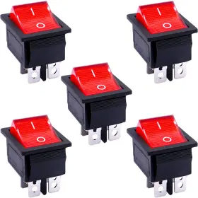 KCD2-201N-R TAISS Rocker Switch Dpst Pin Position Switches