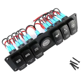 TBESTN67SXUZVRC TBEST Switch Rocker Panel Toggle Gang Swi
