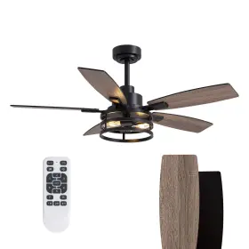 8836 TINKOSO Ceiling Lights Remote Control Fan Bedroom Living