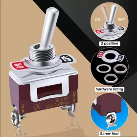 744759315809 TWIDEC Waterproof Toggle Switch Spst Position #2