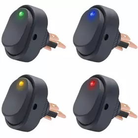 768894071994 TWIDEC Led Rocker Switch Toggle Spst Pin Colour