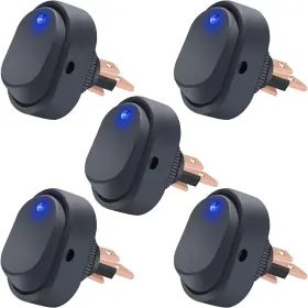 ASW-20D-BU TWIDEC Led Rocker Switch Toggle Spst Pin Roun
