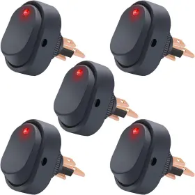 ASW-20D-R TWIDEC Led Rocker Switch Toggle Spst Pin Round