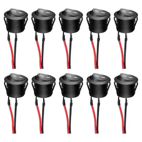 CA-KCD1-2-101-X TWIDEC Round Rocker Switch Ac Spst Pin