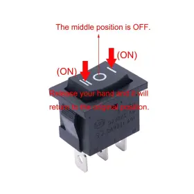 789659500450 TWTADE Square Momentary Rocker Switch Spdt Pin #3