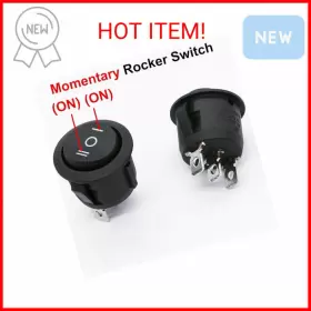 789659500467 TWTADE Momentary Boat Rocker Switch Pin Position #2