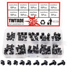 QC-9V-2P TWTADE Pin Tactile Switch Micro Momentary Tact Push