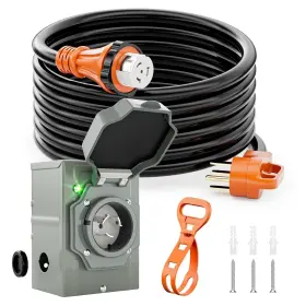 810151833095 UEAKPIC Generator Cord Inlet Box Cable Amp Kit