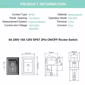704090300384 UMMEI Boat Rocker Switch Pin Position Snap #2