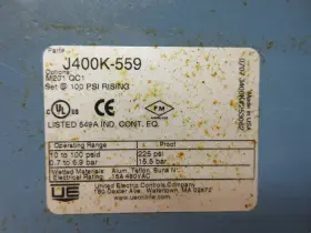 J400K-559 UNITED ELECTRIC CONTROLS Differential Pressure #2