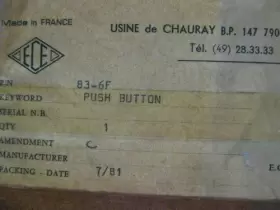 83-6F US GOV Push Switch Nsn #3