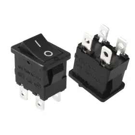 604267965241 UXCELL Ac Dpst Position Boat Rocker Switch