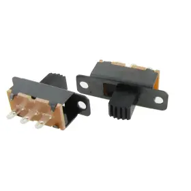610256339948 UXCELL Knob Pin Position Spdt Panel Slide Switch