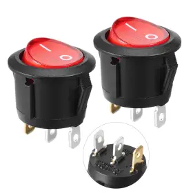632702707767 UXCELL Ac Light Spst Snap Rocker Switches