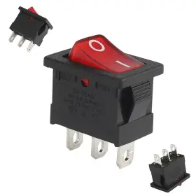 632702707866 UXCELL Ac Spst Position Led Boat Rocker Switch