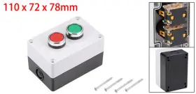641832952299 UXCELL Push Switch Station Momentary Switches #2