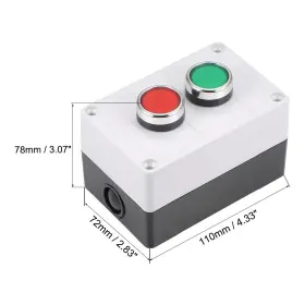 641832952299 UXCELL Push Switch Station Momentary Switches #3