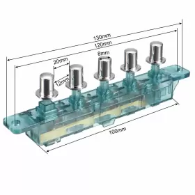 734301384117 UXCELL Ac Push Piano Key Board Switch #3